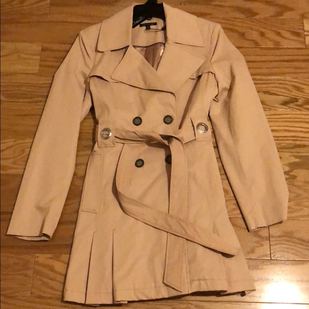 For Cynthia Light Pink Trench Coat